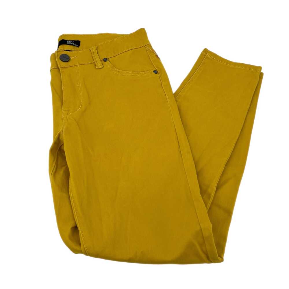 1822 Denim Yellow Pants Straight Leg Mid Rise | Womens 6